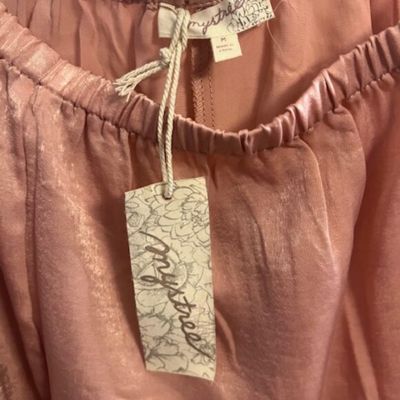 NWT Women’s Camisole Set Satin Lace Cami Short Set Coral Pink Summer Sleepwear - Picture 11 of 12